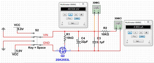 n溝道m(xù)os管開關電路