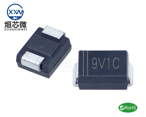 P6SMB9.1CA參數,TVS二極管P6SMB9.1CA瞬態(變)抑制二極管